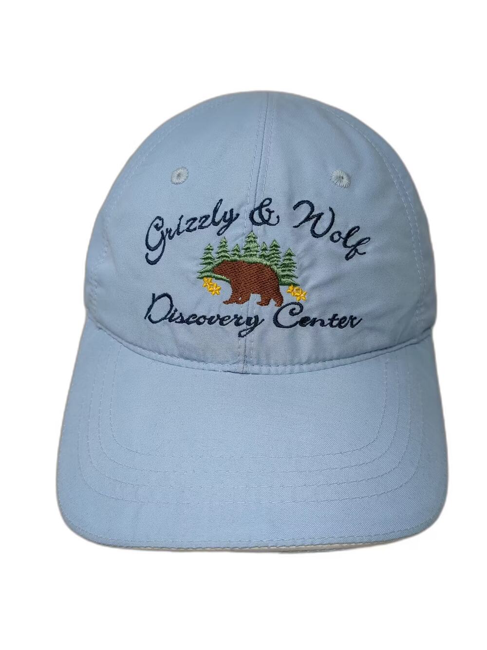 Drift Creek Outdoors Blue Baseball Cap Grizzly Wolf Discovery Center Hat OS